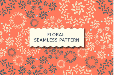 Art floral vector seamless pattern.