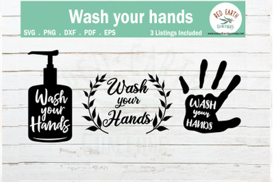 Wash your hands sign making Design SVG,PNG,DXF,EPS
