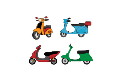 motorcycle simple vector illustration
