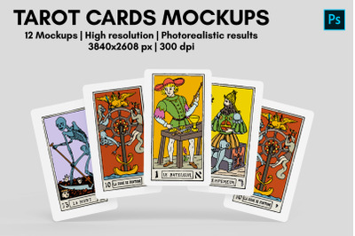 Tarot Cards Mockups - 12 Views