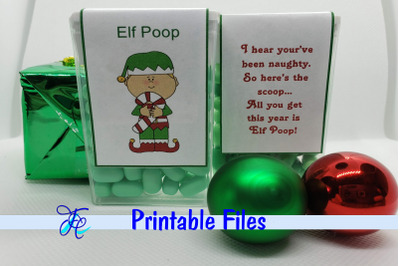 Elf Poop - Tic Tac Label