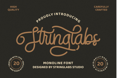 StringLabs - Monoline Retro Font