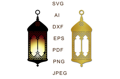 Muslim lantern on ramadan, islamic home decor