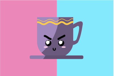 Kawaii Cute Tea Cup Character