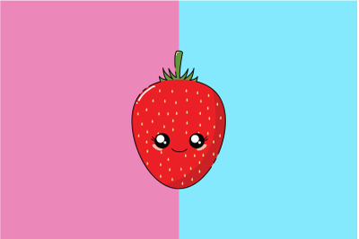 Kawaii Cute Smile Strawberry