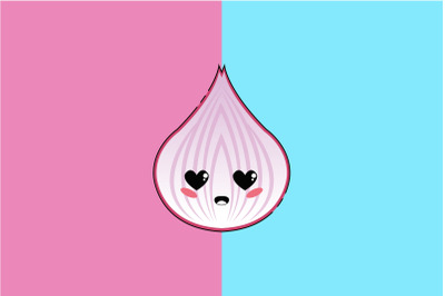 Kawaii Cute Shallot Character