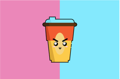 Kawaii Cute Colorful Coffee Cup