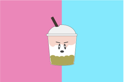 Kawaii Cute Drinks Art Character