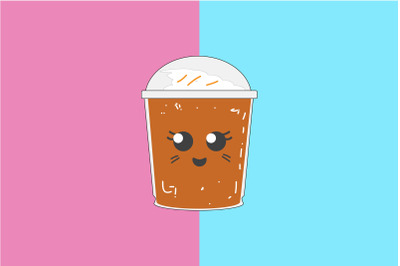 Kawaii Cute Drinks Character Illustration