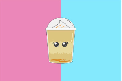 Kawaii Cute Ice CoffeeDrinks