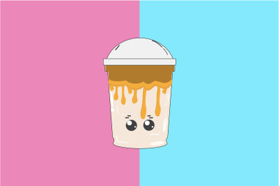 Kawaii Cute Drinks Character Illustration