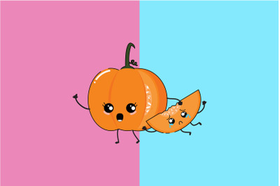 Kawaii Cute Crying Pumpkin