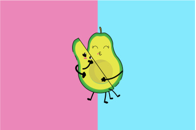 Kawaii Cute Dancing Avocado