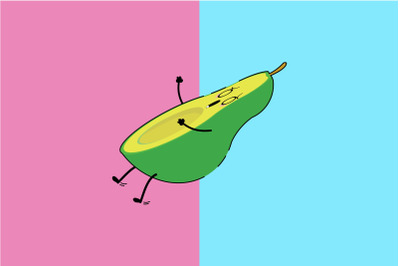 Kawaii Cute Avocado