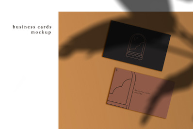 Shadow cards mockup