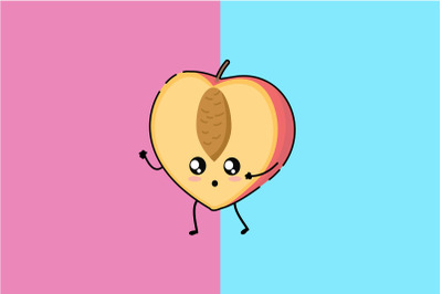 Kawaii Cute Peach Character