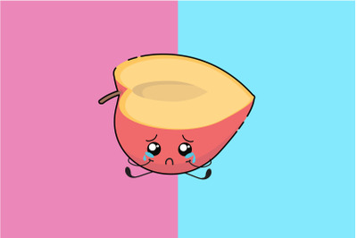 Kawaii Cute Sad Peach