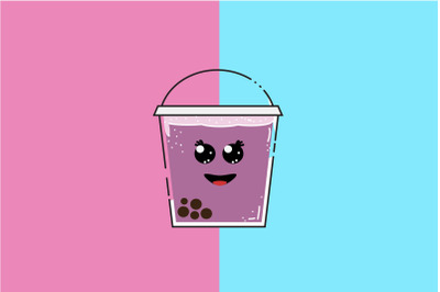 Kawaii Cute Ice Cup Art