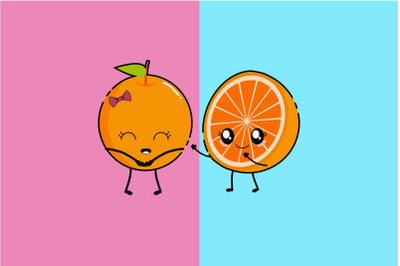 Kawaii Cute Orange Art