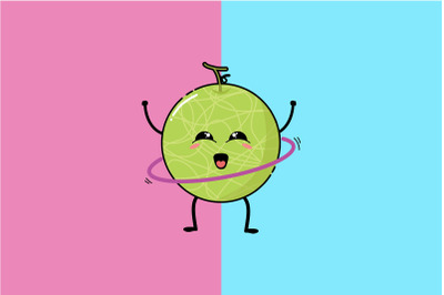 Kawaii Cute Melon Play Hoolahoop