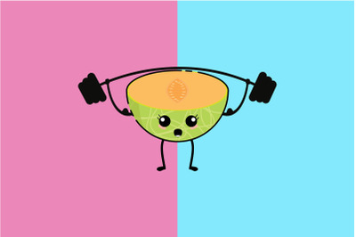 Kawaii Cute Workout Melon