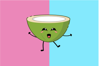 Kawaii Very Happy Coconut