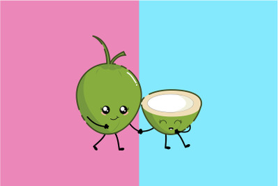 Kawaii Cute 2 Coconut