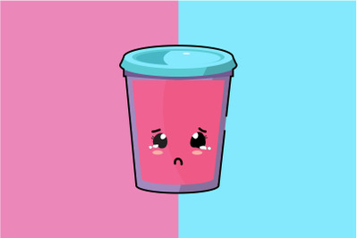 Kawaii Cute Pink Coffee Cup