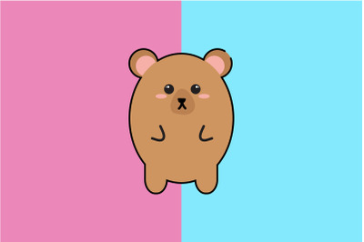 Kawaii Cute Brown Bear