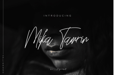 Mika Tamrin Font Signature