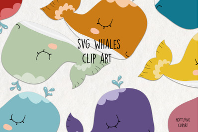 Whale SVG Files.
