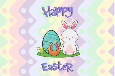 Easter Bunny Egg  Illustration Art