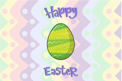 Easter Egg Colorful Art Illustration