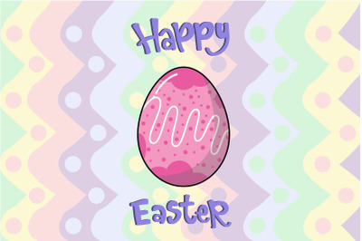 Easter Egg, Pink, Polkadot Pattern, and Line