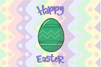 Easter Egg Green With Patten