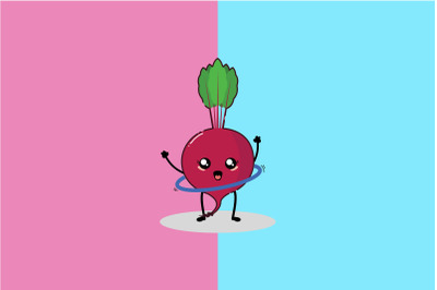 Kawaii Cute Beetroot Try Hollaa Hoop