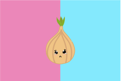 Kawaii Cute Sad Onion