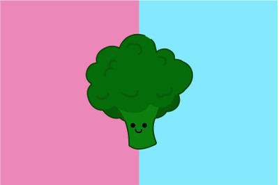 Kawaii Cute Smile Broccoli