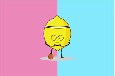 Kawaii Cute Lemon Art Character