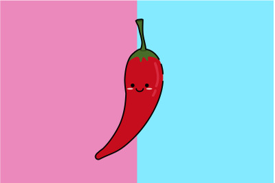 Kawaii Cute Chili Art