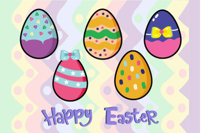 Easter Bunny Egg Vector Art