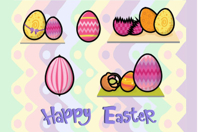 Easter Egg Illustration Bundle