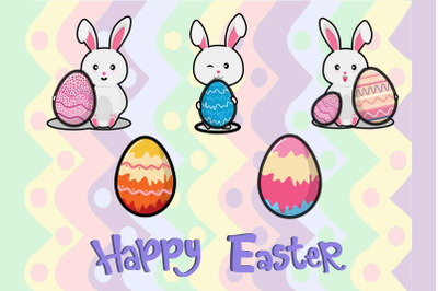 Easter Bunny Egg Art Bundle