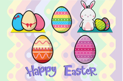 Easter Bunny Egg Vector