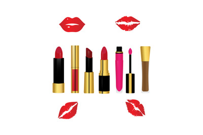 lipstick simple vector illustration