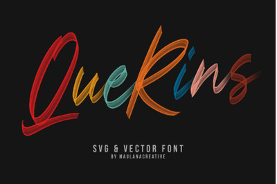 Querins SVG Brush Font