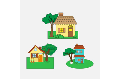 house simple vector illustration