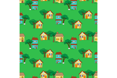 house seamless pattern
