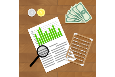 Financial audit vector