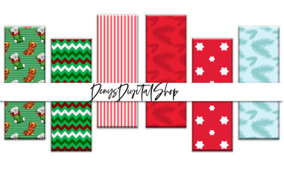 Digital Holiday Papers, Digital Holiday Bookmarks
